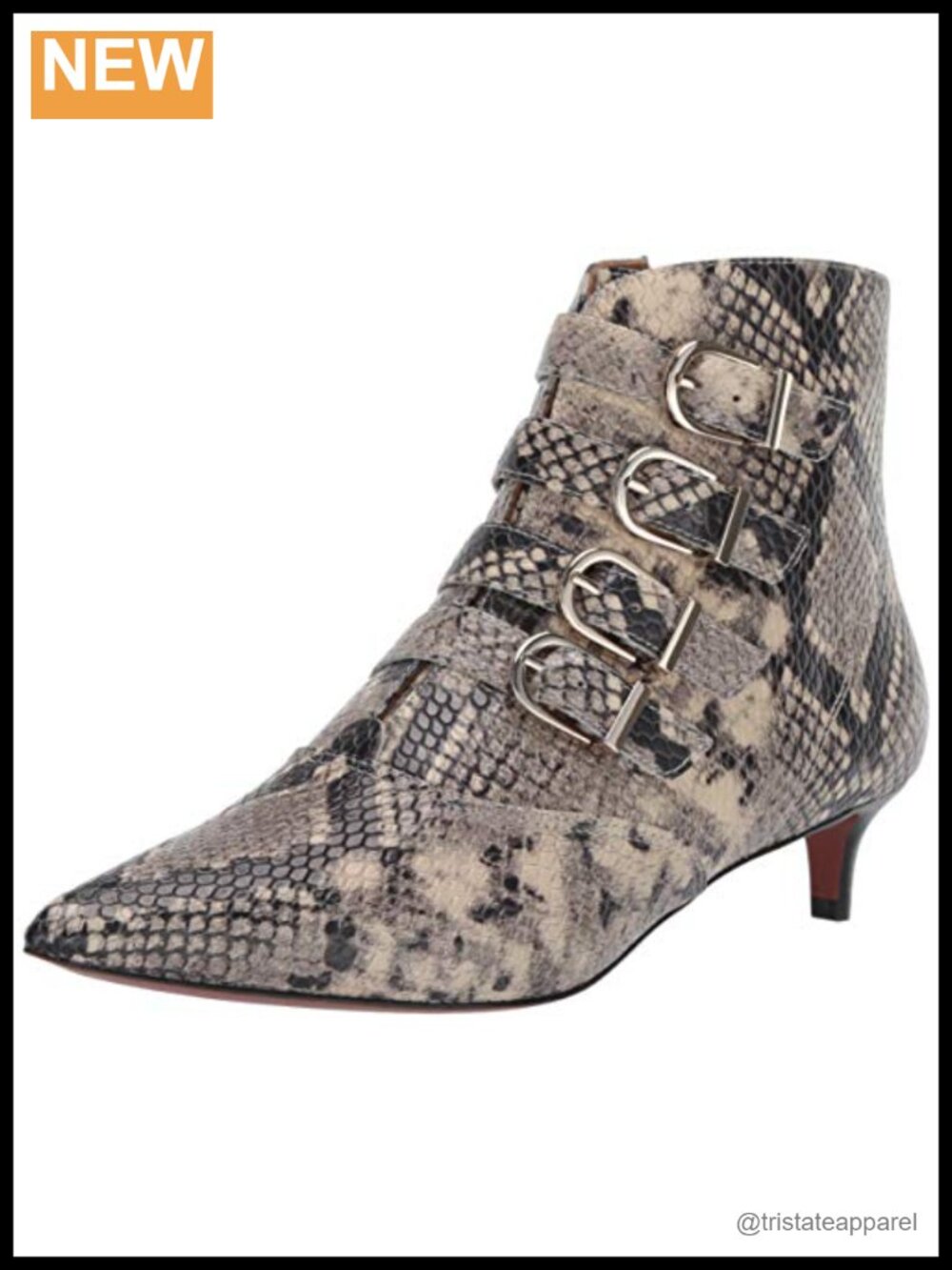 Joie Calinda Python Print Leather Heeled Sandals Ankle Strap Slip On